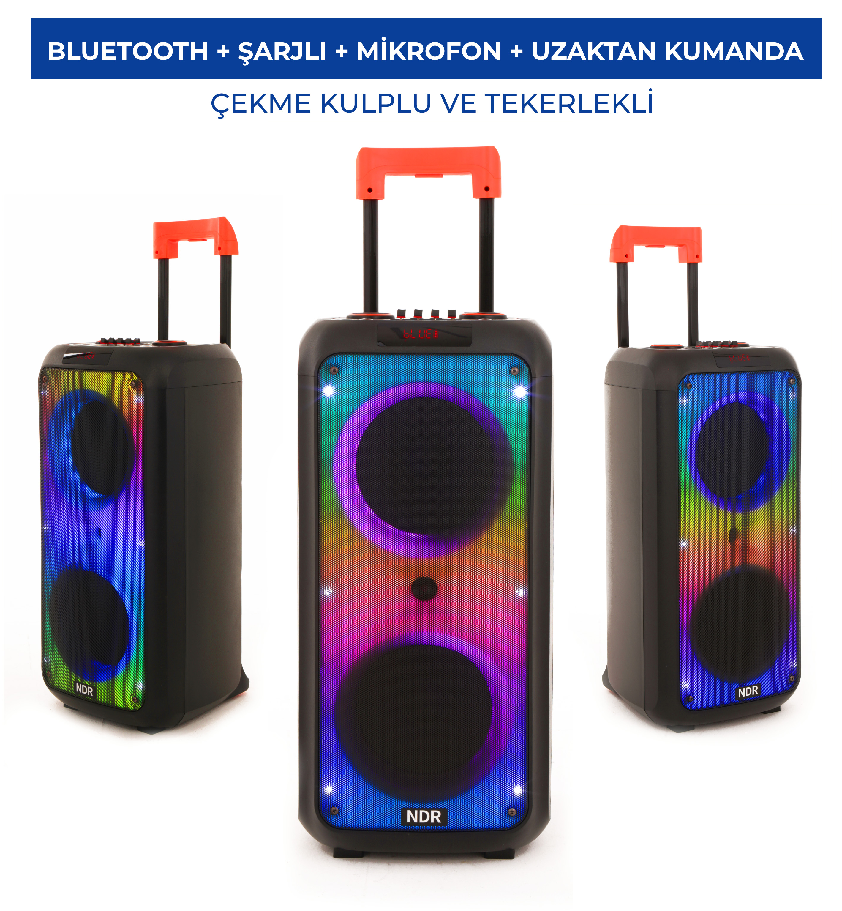 NDR–1095 ŞARJLI BLUETOOTH KARAOKE SES SİSTEMİ