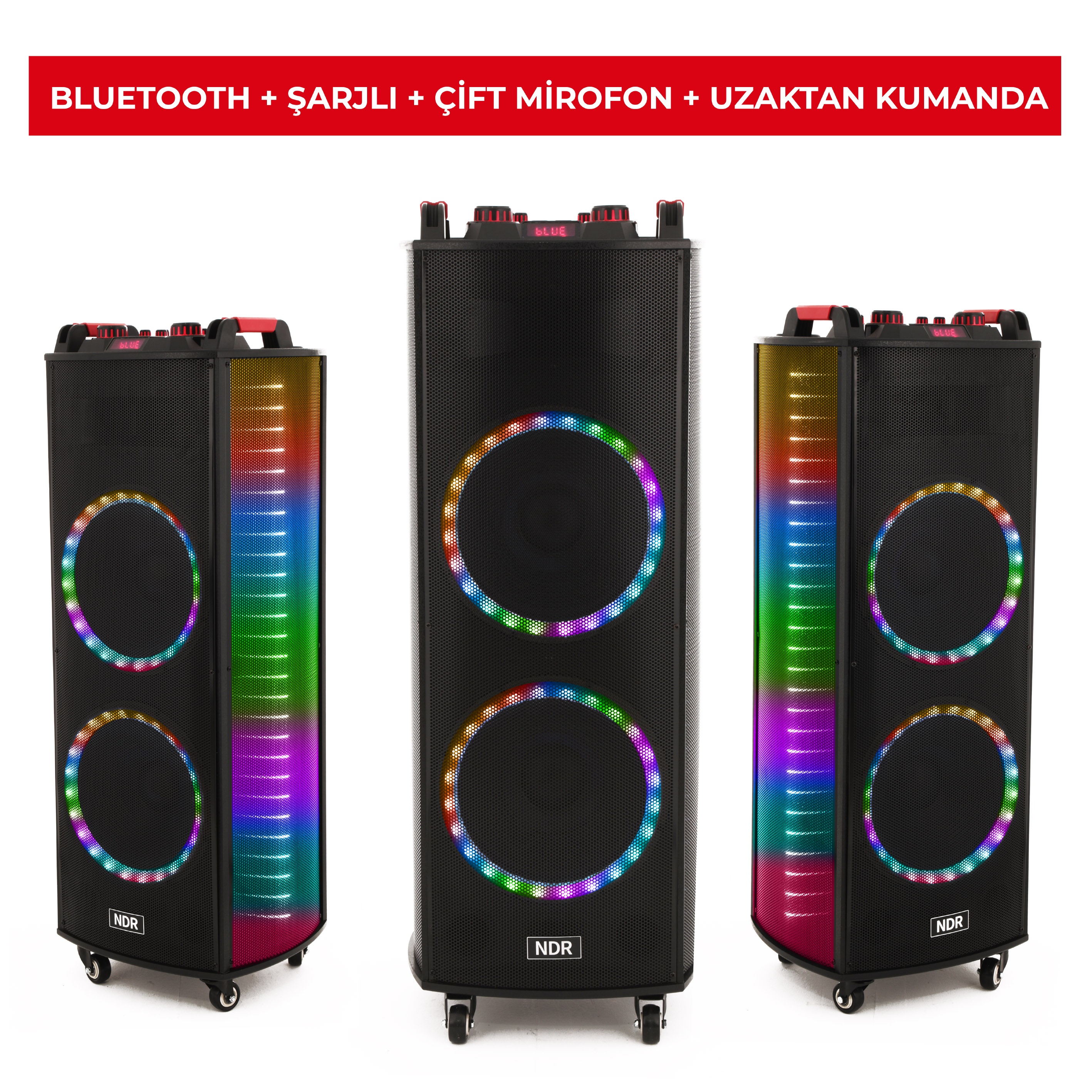 NDR–1212S ŞARJLI BLUETOOTH KARAOKE SES SİSTEMİ